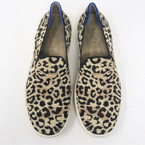 ROTHY’S | Camo Cat Leopard Animal Print Slip On Sneakers Women’s Size 8 - Picture 3 of 12